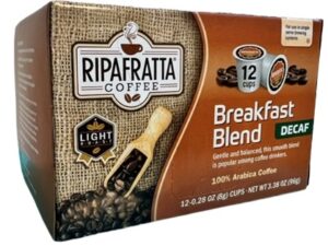 Ripafratta Decaf Breakfast Blend Coffee Single Serve Cup 12 Ct