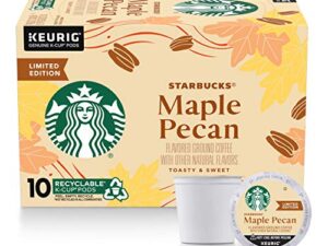 Starbucks Maple Pecan Flavored Coffee, Keurig Genuine K-Cup Pods, 10 Ct