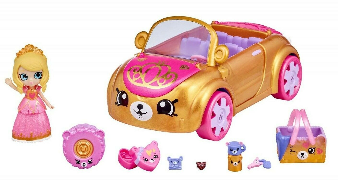 Shopkins Happy Places Royal Convertible Car with Exclusive Tiara Sparkles - Image 2