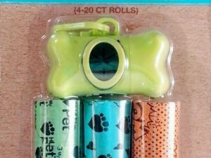 Pet Waste Bags and Dispenser With Clip (160 bags) Dog Poop Clean Up Bags