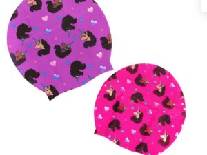 Afro Unicorn Swim Cap Set - Don't Get My Hair Wet - 2 Pack