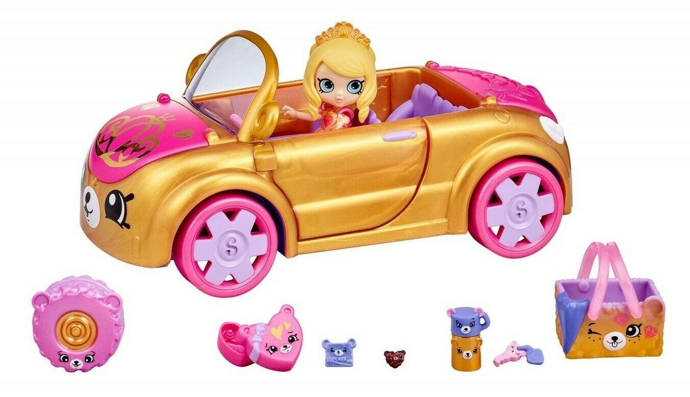 Shopkins Happy Places Royal Convertible Car with Exclusive Tiara Sparkles - Image 3