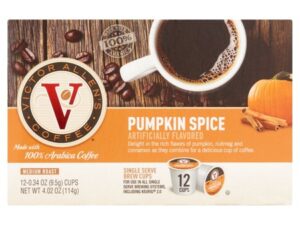 Victor Allen Pumpkin Spice Medium Roast Coffee 12 Count