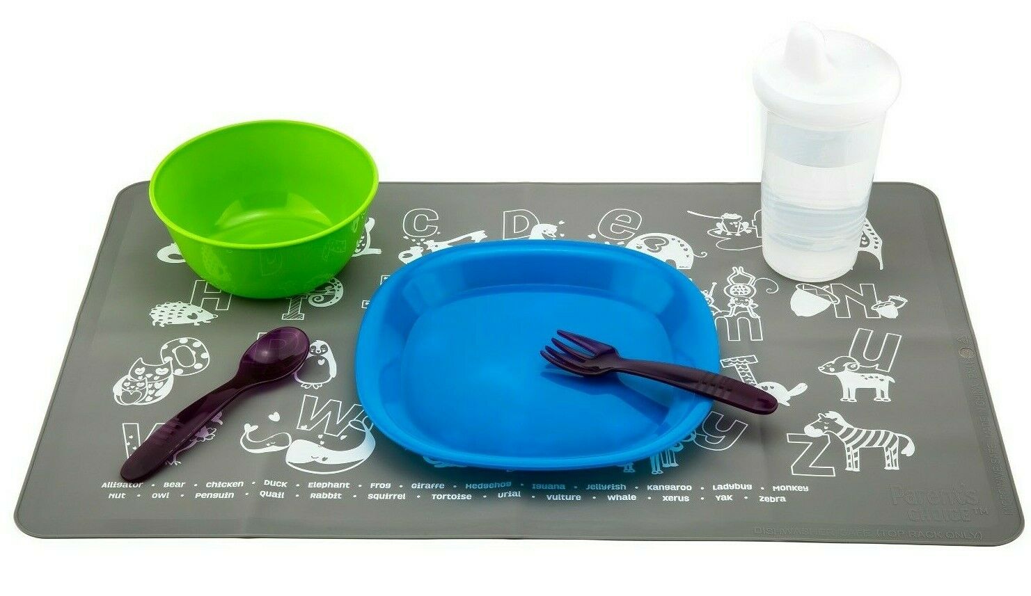 Silicone Placemat - 18.9" x 11.8" Children & Toddlers (Color Varies)